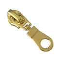 Reißverschluss Schieber Gold 7 mm O-Ring