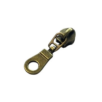 Reißverschluss Schieber Messing 7 mm O-Ring