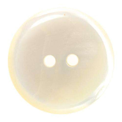 Echter Perlmuttknopf Natur in Creme/Natur mit 2-Loch-Befestigung