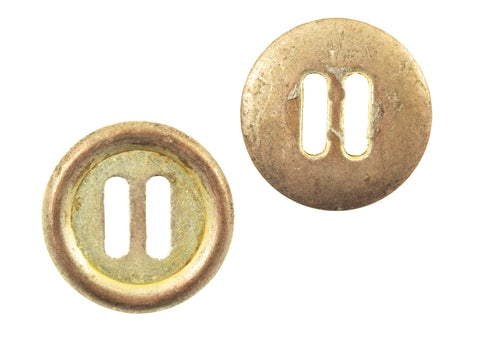 Schlitz - Bändchen Knopf uesd tk-142-kupfer-silber