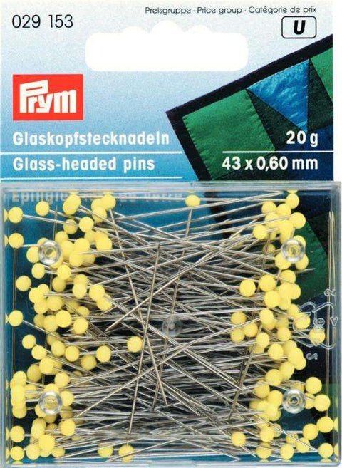 Stecknadeln mit gelben Köpfchen 20g