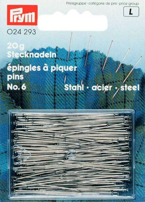Stecknadeln, Stahl gehärtet 30 x 0,60 mm
