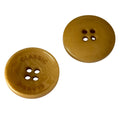 Steinnuss Knopf beige bistere 15-20mm4 Loch STN-16 mit dekorativer Prägung nachhaltig Knöpfe