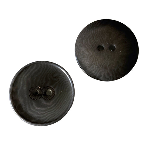 Steinnuss Knopf anthrazit schwarz 18-25mm 2 Loch STN-17 nachhaltig Knöpfe