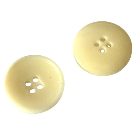 Steinnuss Knopf creme 23mm 4 Loch STN-15 nachhaltig Knöpfe