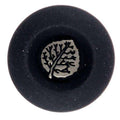 Trachten Knopf mit Blattmotiv TK-161 Schwarz