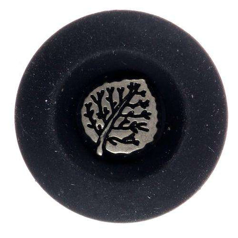 Trachten Knopf mit Blattmotiv TK-161 Schwarz