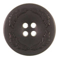 Metallknopf mit Trachtenoptik in Schwarz mit 4-Loch-Befestigung in 15–23 mm