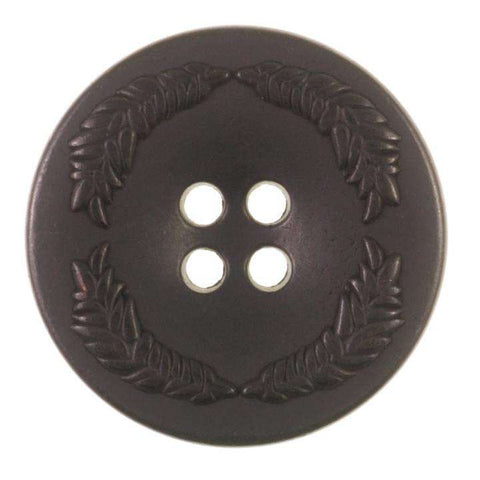 Metallknopf mit Trachtenoptik in Schwarz mit 4-Loch-Befestigung in 15–23 mm