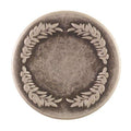 Metallknopf mit Trachtenoptik in Altsilber-Silber mit Öse-Befestigung in 20–23 mm