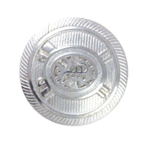 Druckknöpfe Wappen Silber